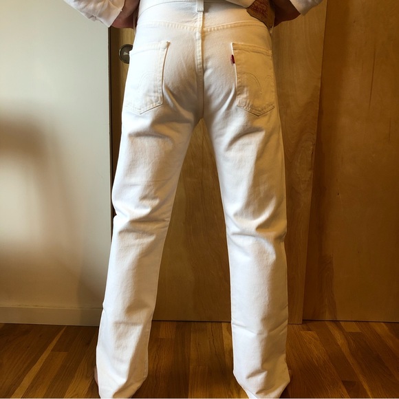 LEVI’S white 501s - Picture 3 of 8